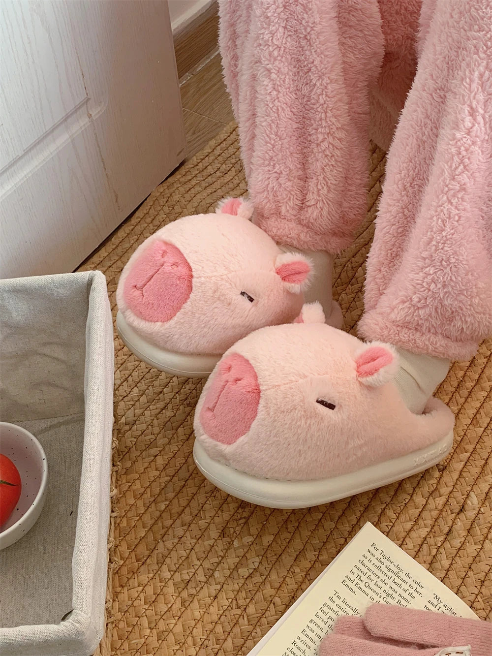 Big Capybara Soft Slippers