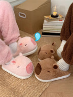Big Capybara Soft Slippers