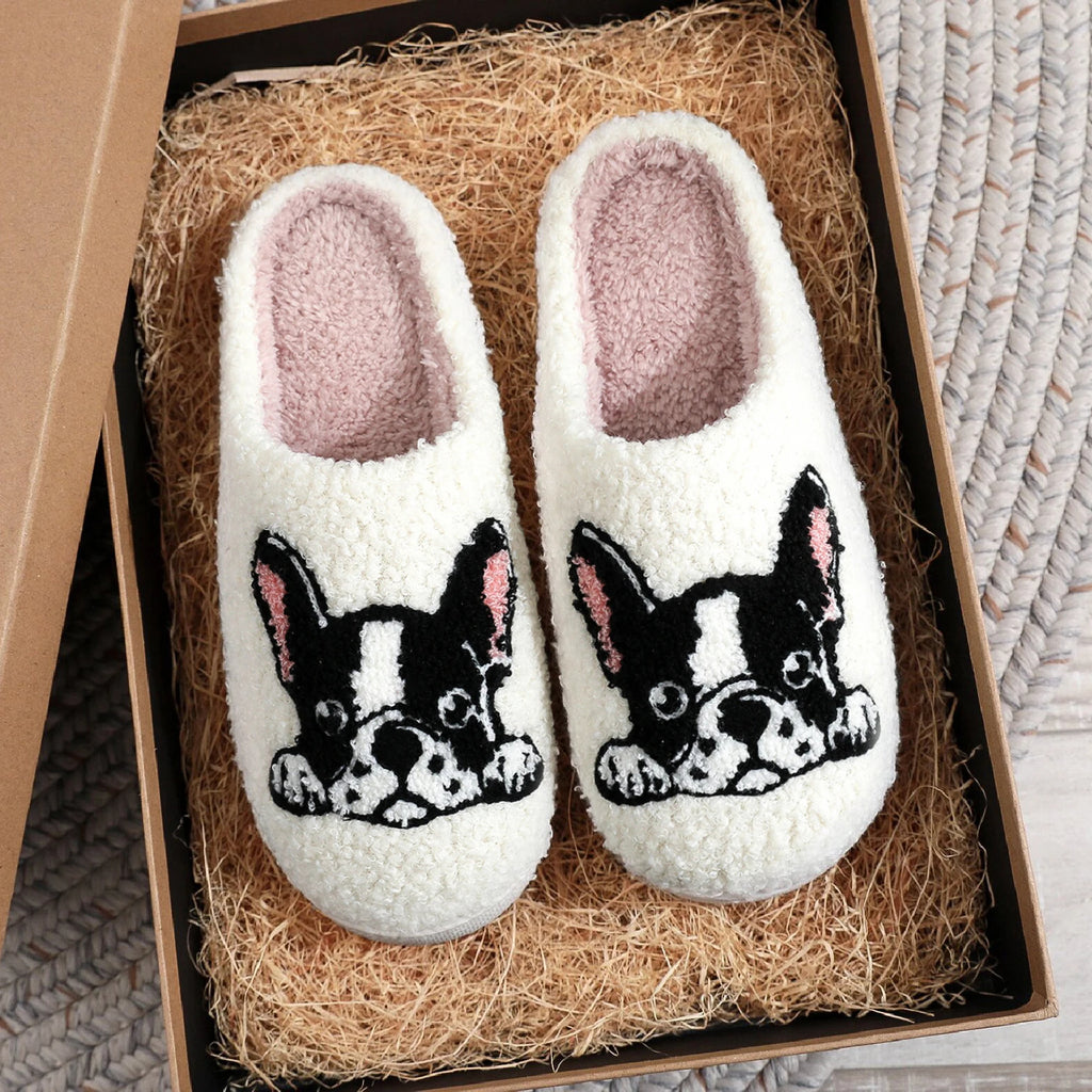 French Bulldog Soft Slippers