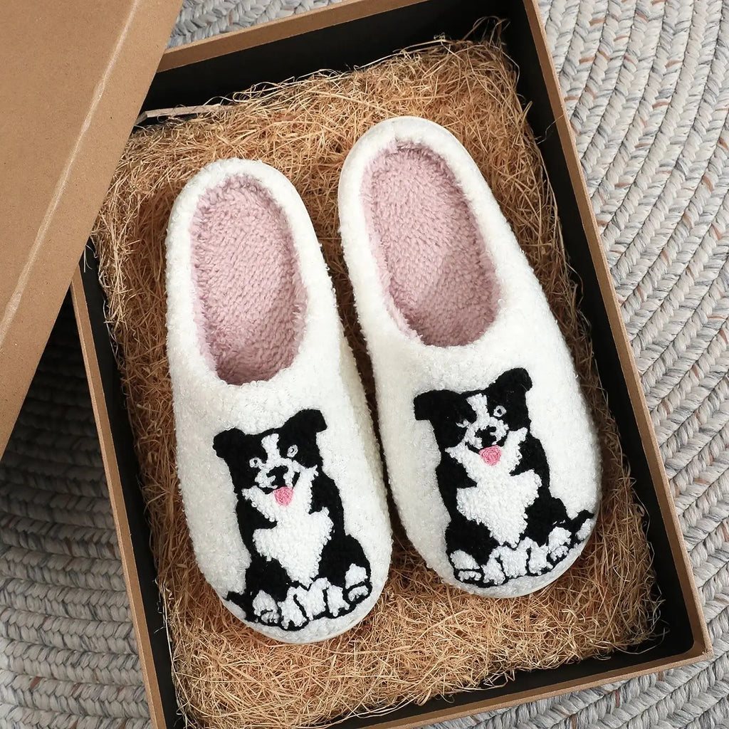 Border Collie Soft Slippers