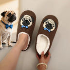 Pug Face Soft Slippers