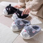 Mean Cat Fluffy Slippers