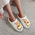 Corgi Butt Soft Slippers