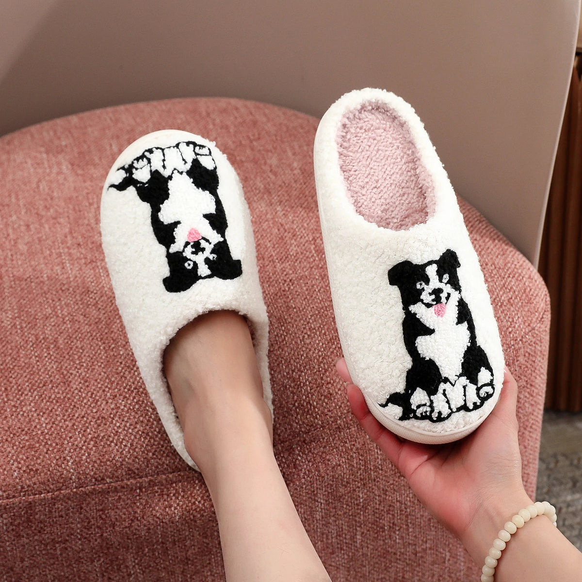 Border Collie Soft Slippers