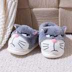 Mean Cat Fluffy Slippers