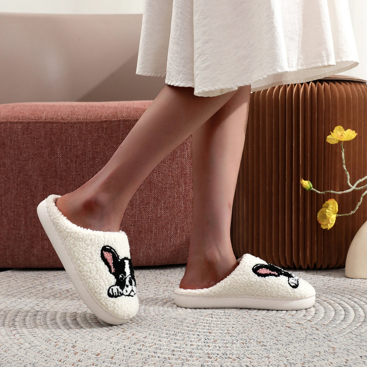 French Bulldog Soft Slippers