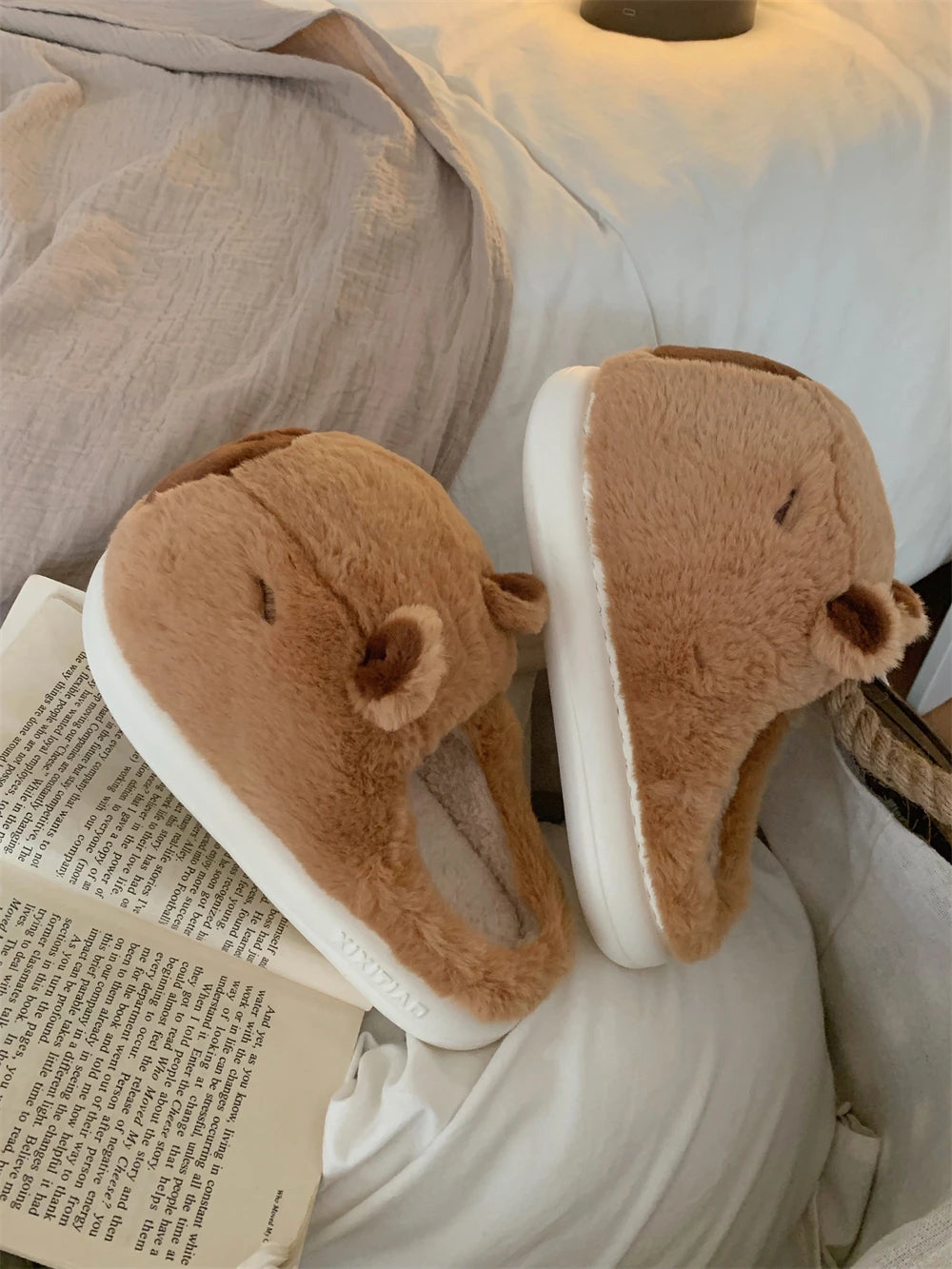 Big Capybara Soft Slippers