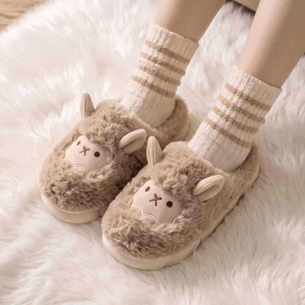 Sheep Fluffy Slippers
